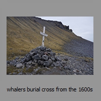 whalers burial cross from the 1600s
